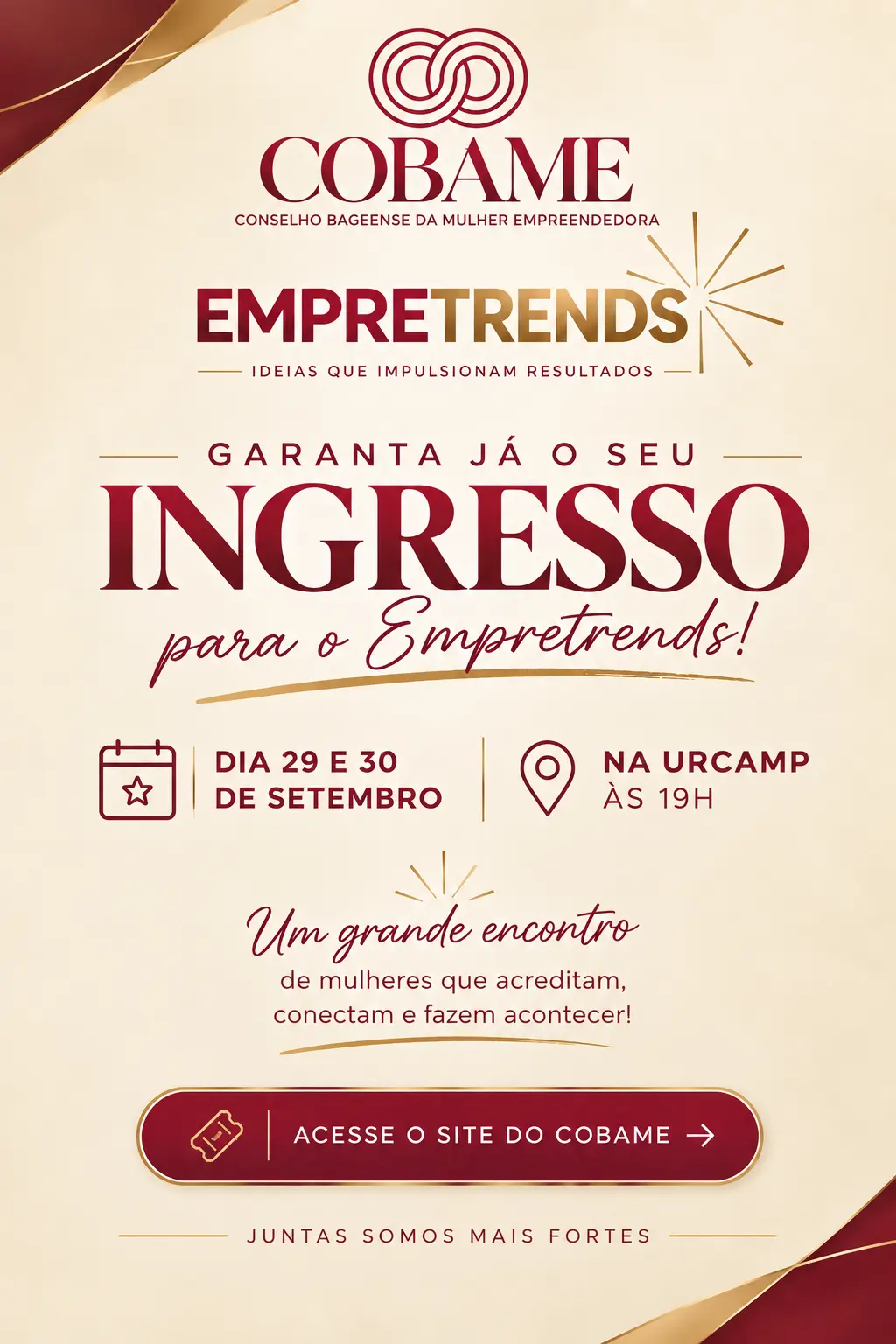 EmpreTrends: garanta já o seu ingresso para os dias 29 e 30 de setembro, na URCAMP