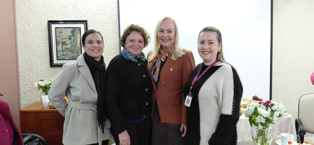 Foto do evento COBAME recebe a visita da vice-presidente da FEDERASUL para palestra sobre empreendedorismo